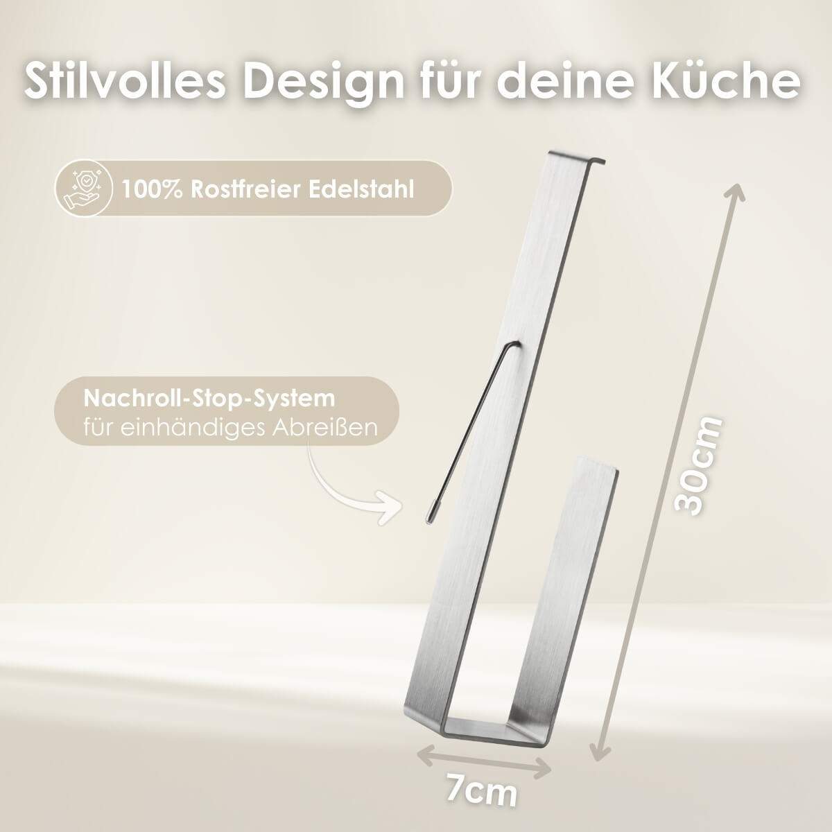 Küchenrollenhalter ohne Bohren