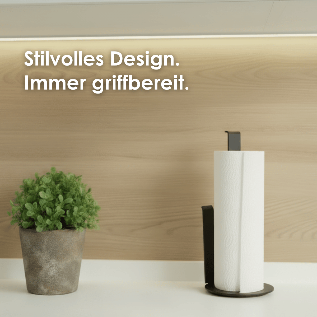 Küchenrollenhalter stehend