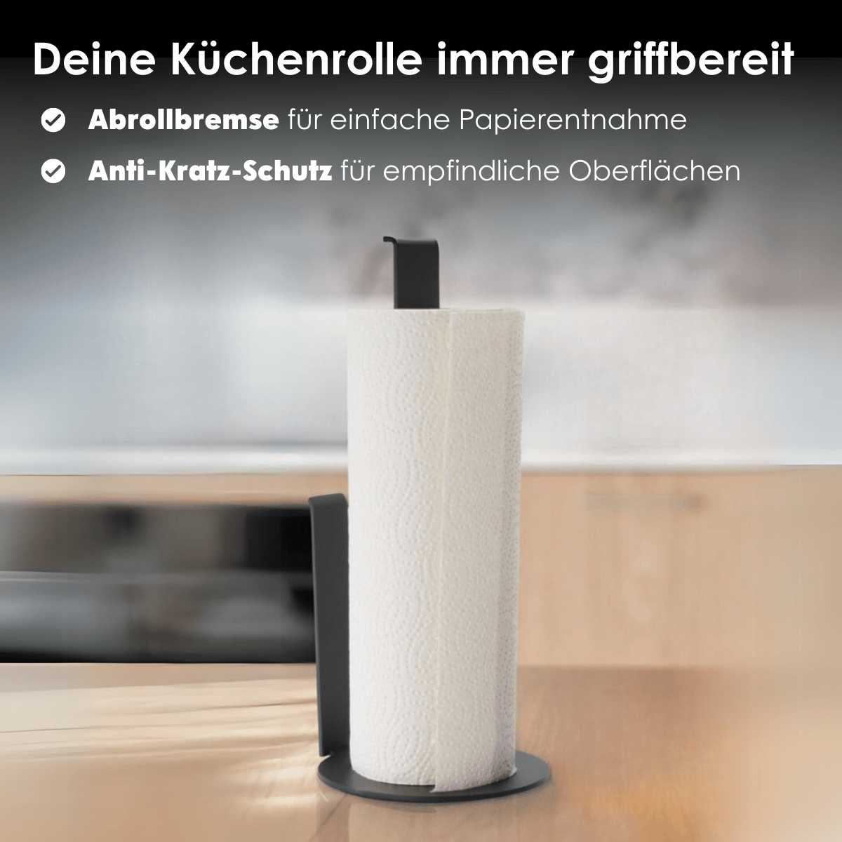 Küchenrollenhalter stehend