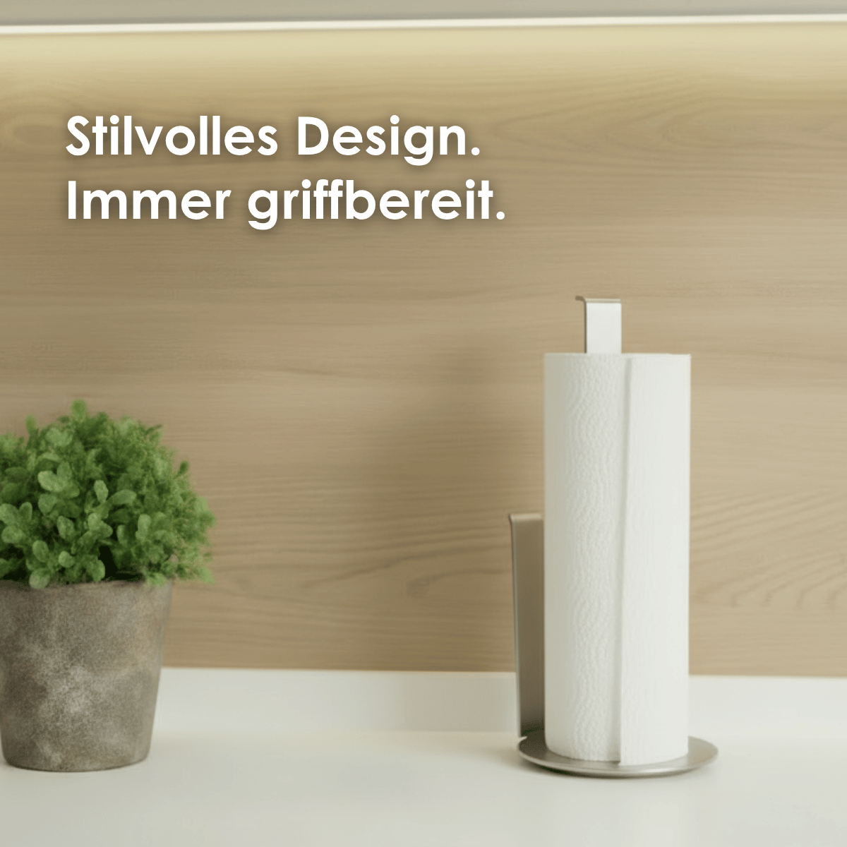 Küchenrollenhalter stehend