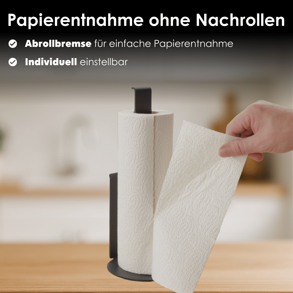 Küchenrollenhalter stehend