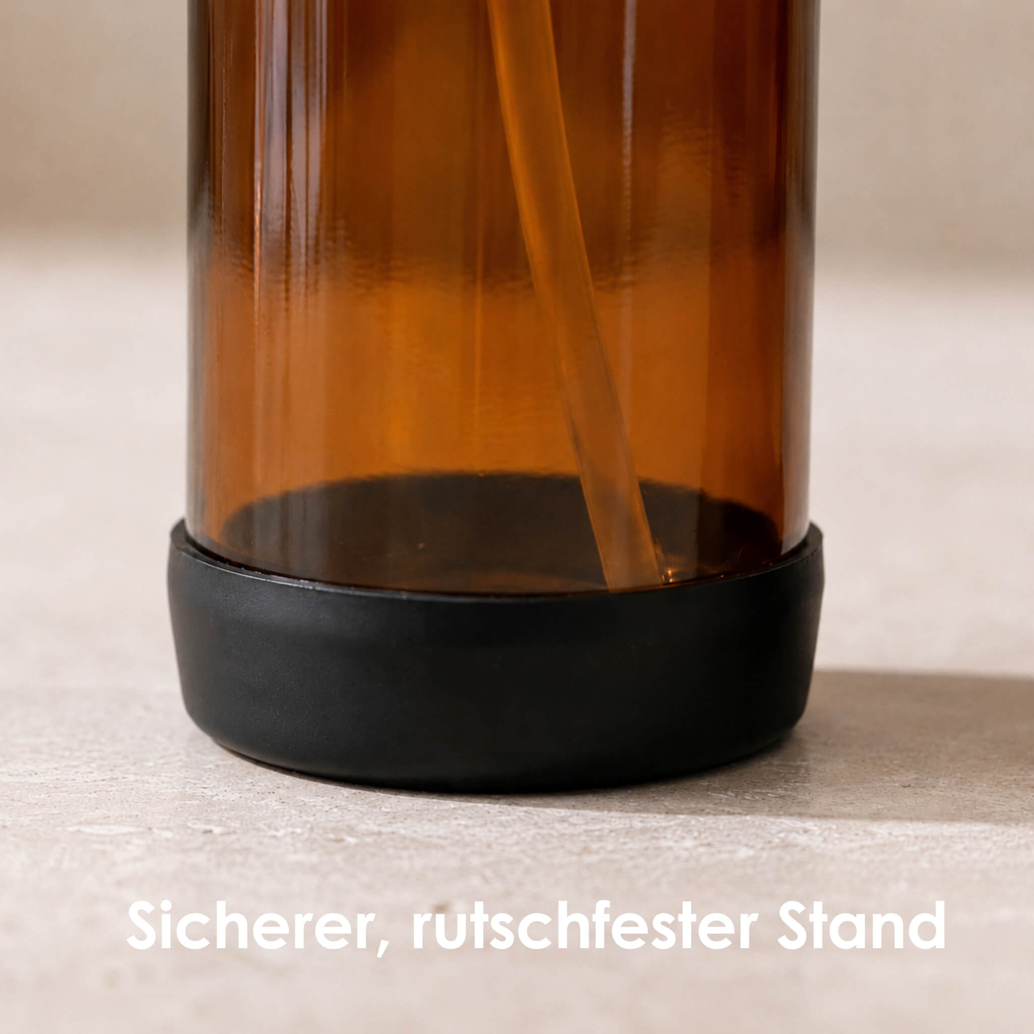Seifenspender aus Braunglas