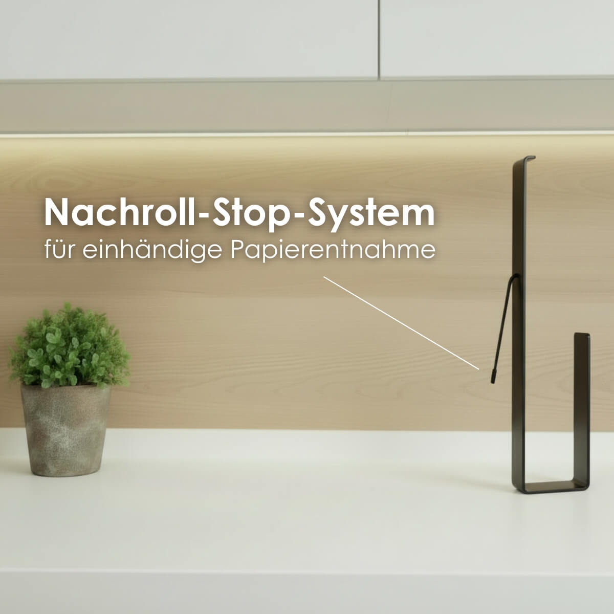 Küchenrollenhalter ohne Bohren