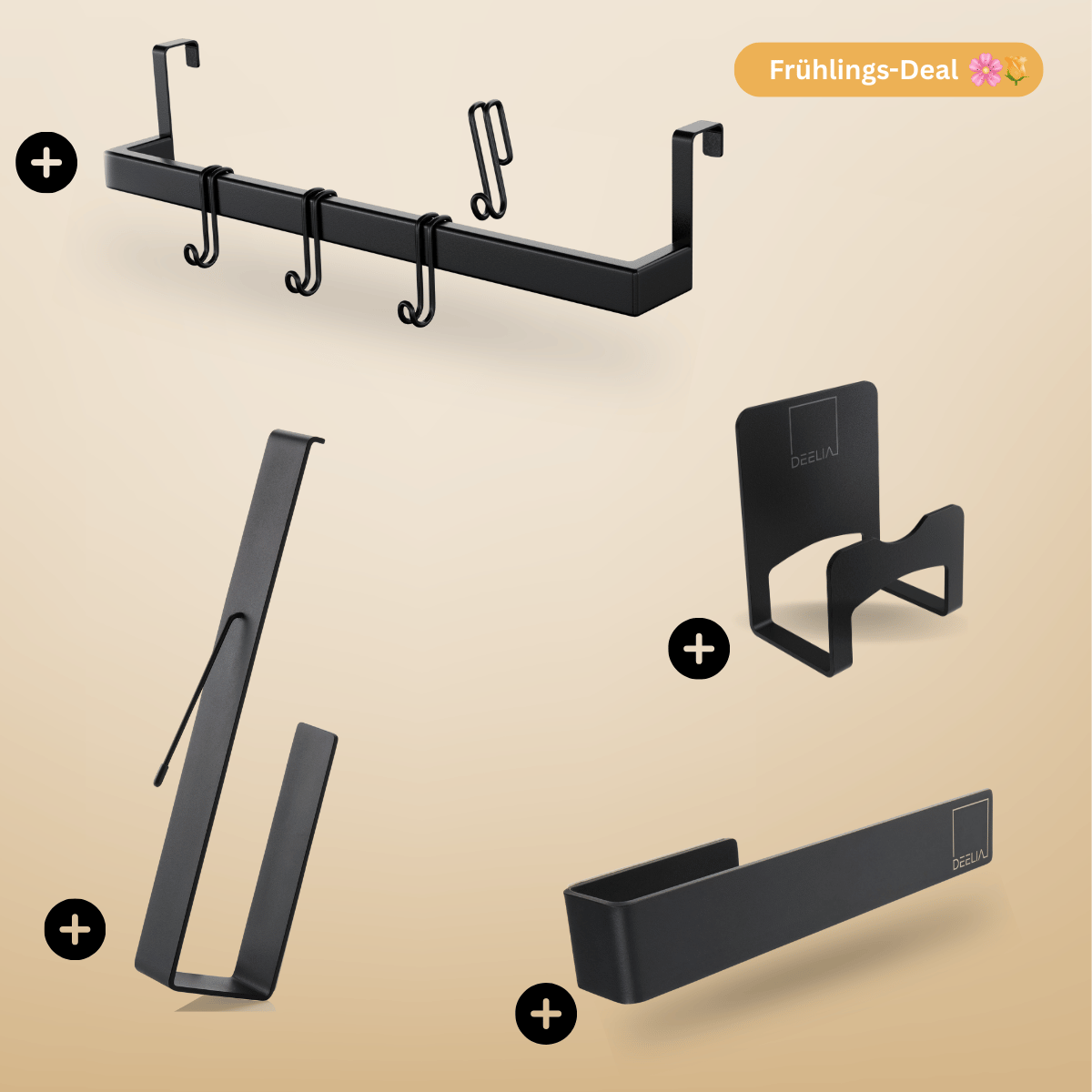 Ordnungshelfer Premium Set - schwarz