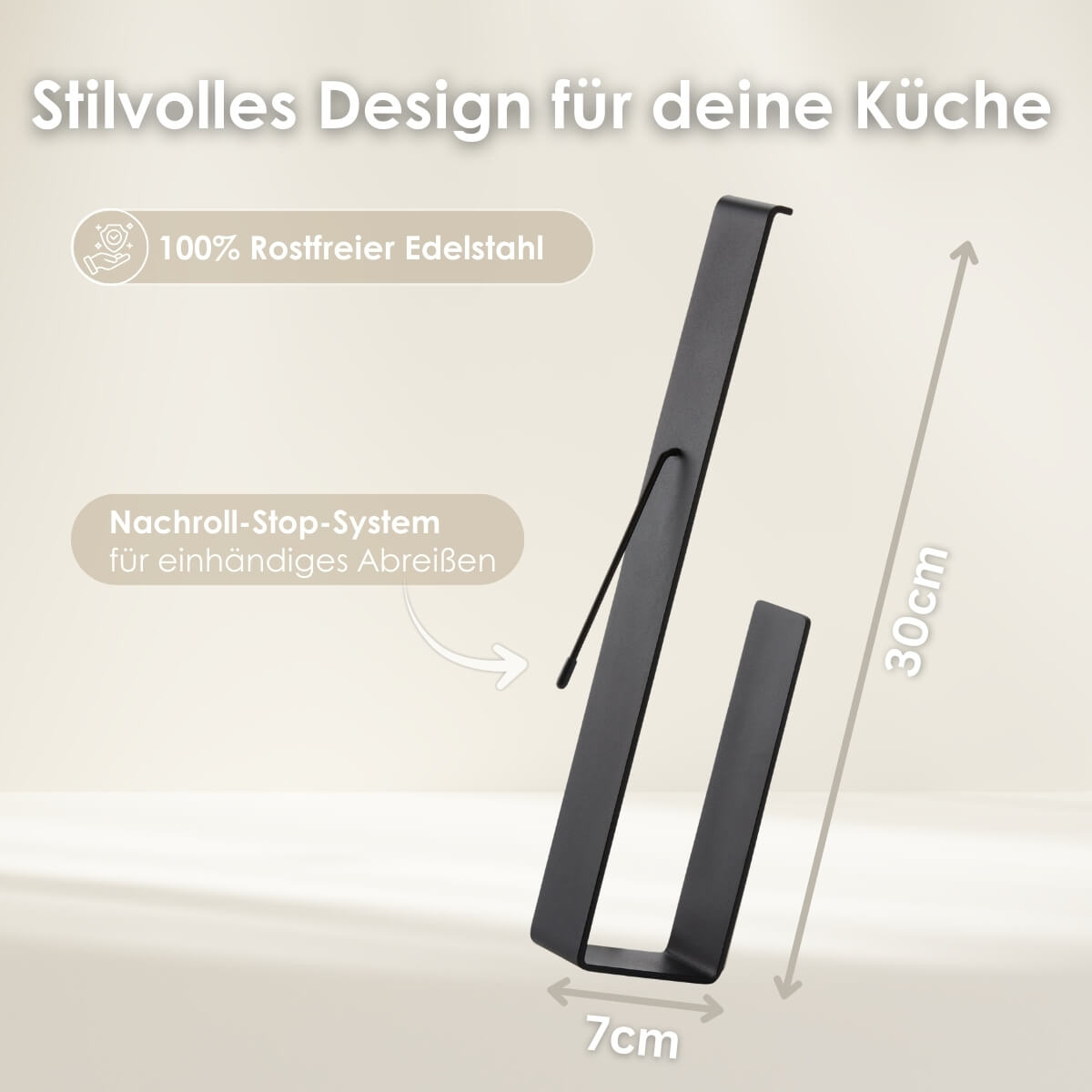 Küchenrollenhalter ohne Bohren