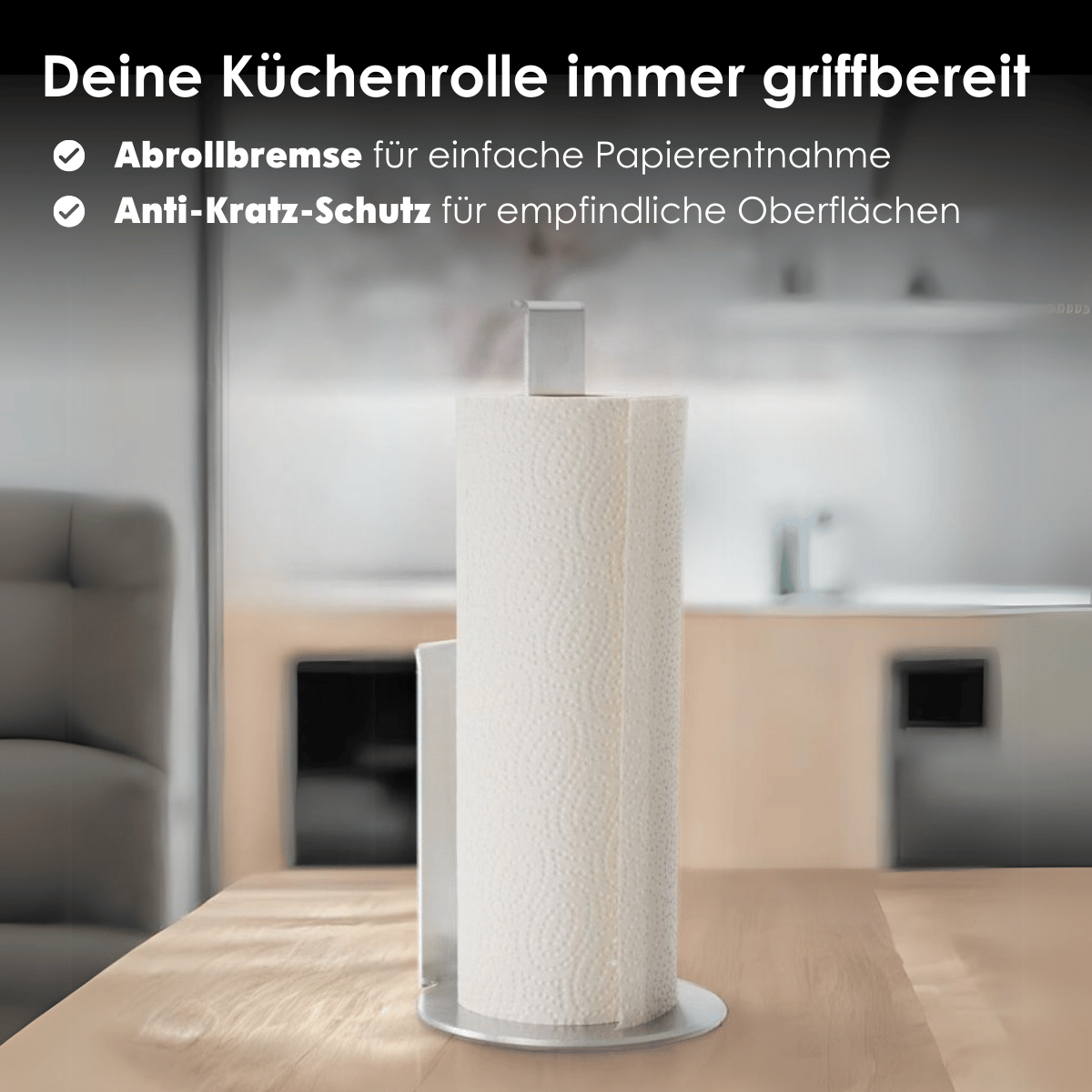 Küchenrollenhalter stehend