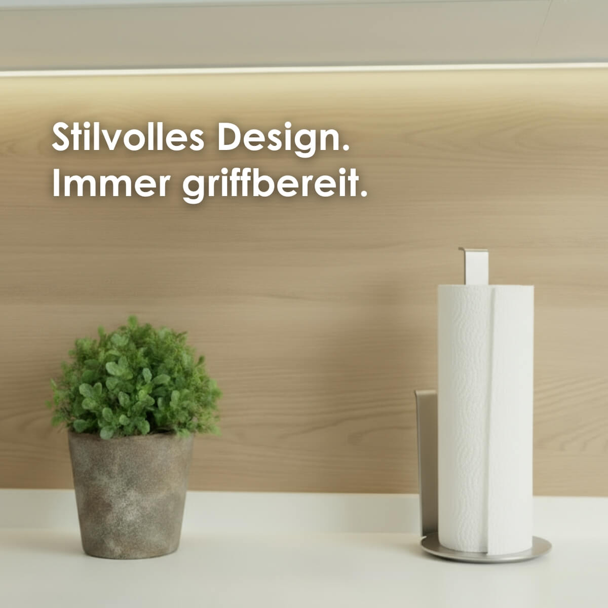 Küchenrollenhalter stehend