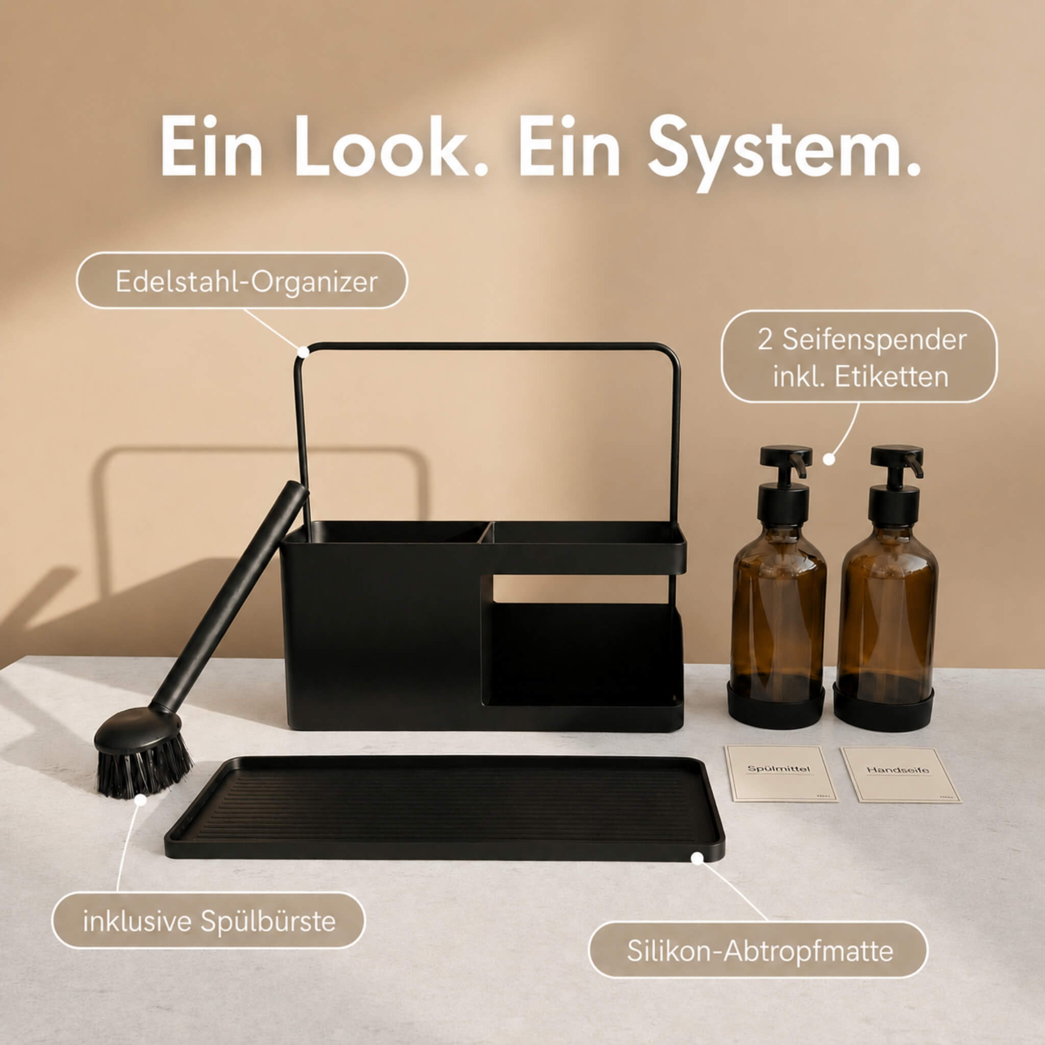 Spülbecken Organizer Set