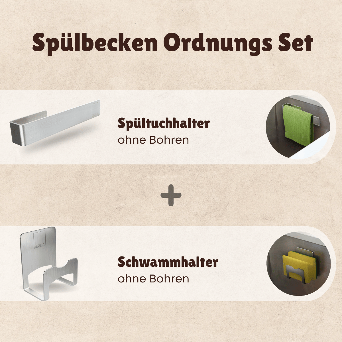 Küchen-Organisation Starter Set - silber