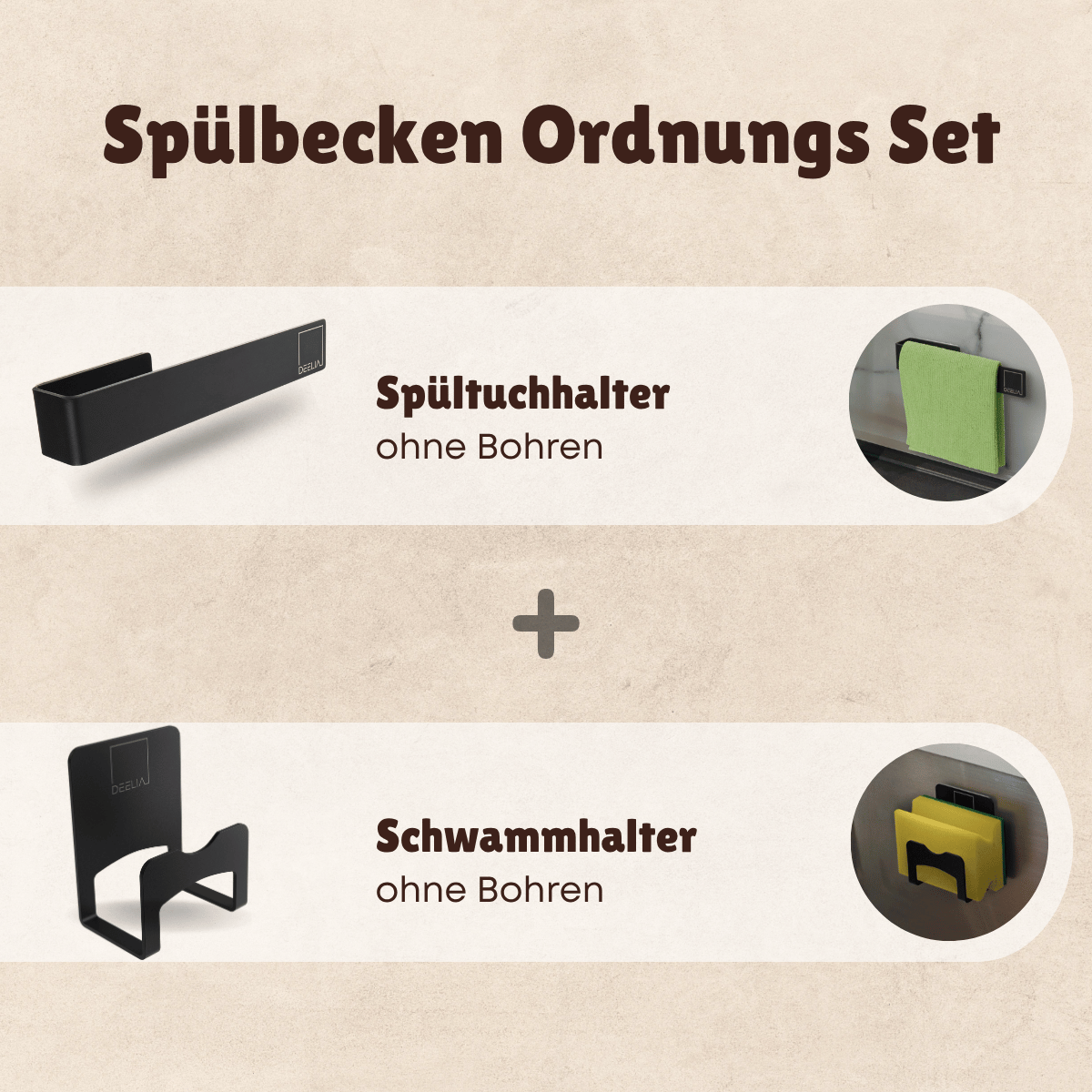 Küchen-Organisation Starter Set - schwarz