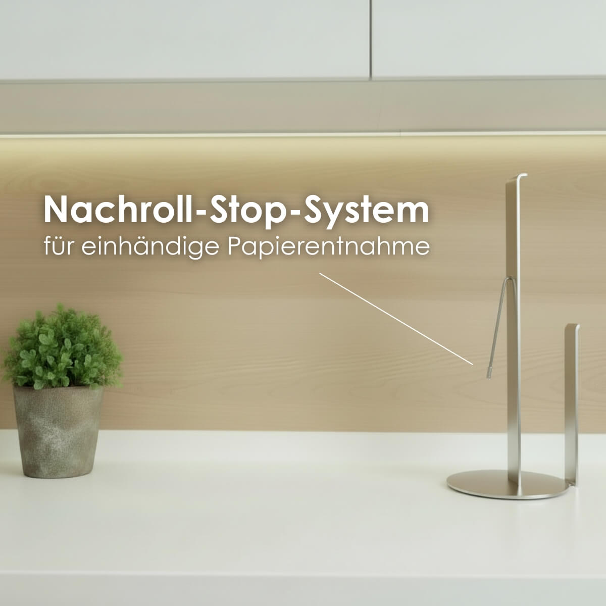 Küchenrollenhalter stehend