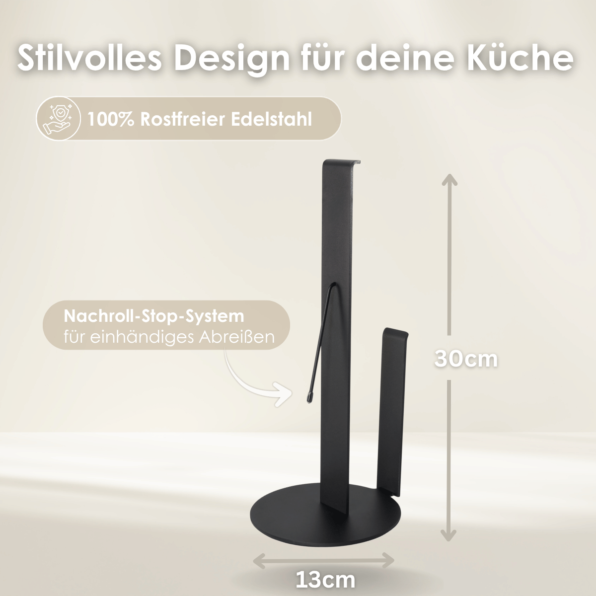 Küchenrollenhalter stehend