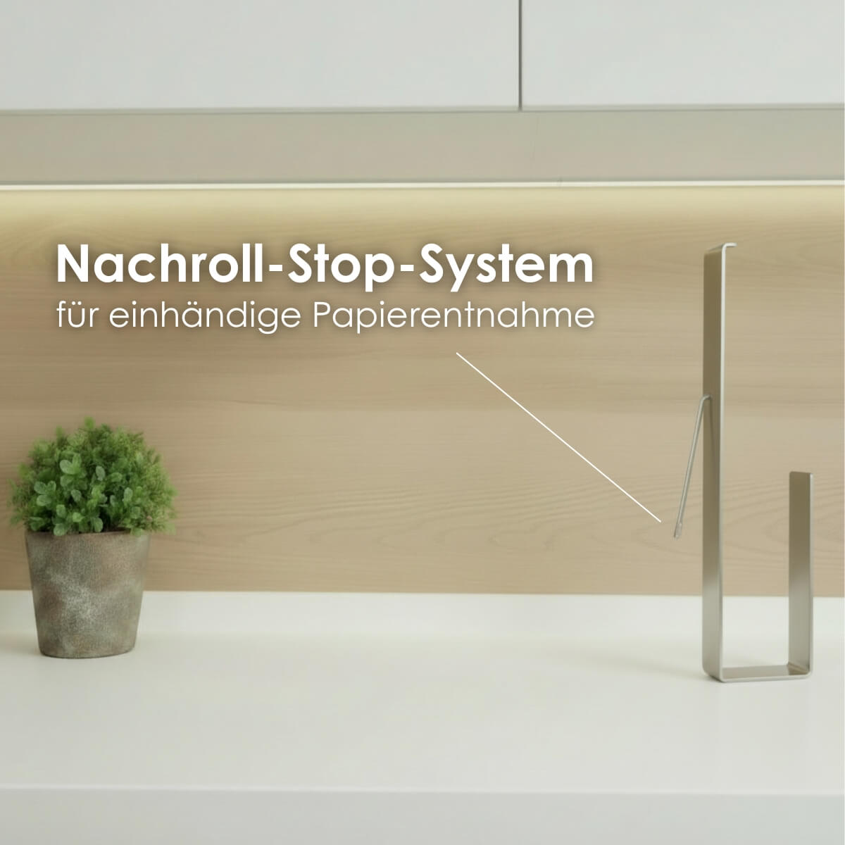 Küchenrollenhalter ohne Bohren