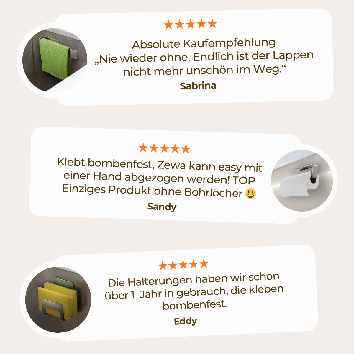 Küchen-Organisation Komfort Set - silber