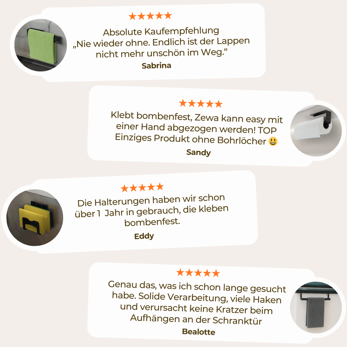 Ordnungshelfer Premium Set - schwarz - DEELIA