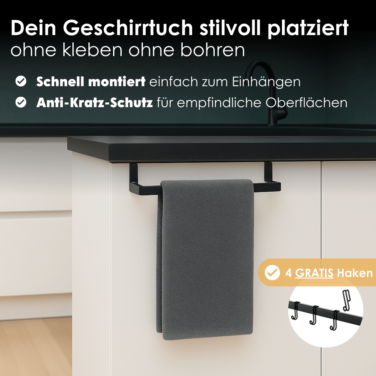 Ordnungshelfer Premium Set - schwarz - DEELIA